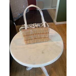 Vintage Bijoux Gold Satin Box Purse